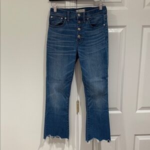 Madewell Blue Ankle Slightly Flared Jeans